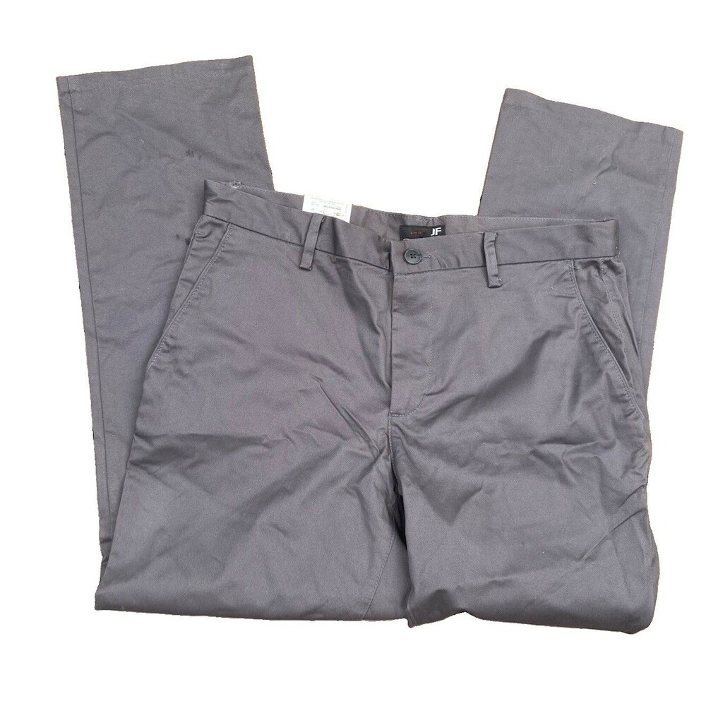 J Ferrar Dress Pants Size 36x30 Gray Slim Fit Pockets Button Zip New With Tags